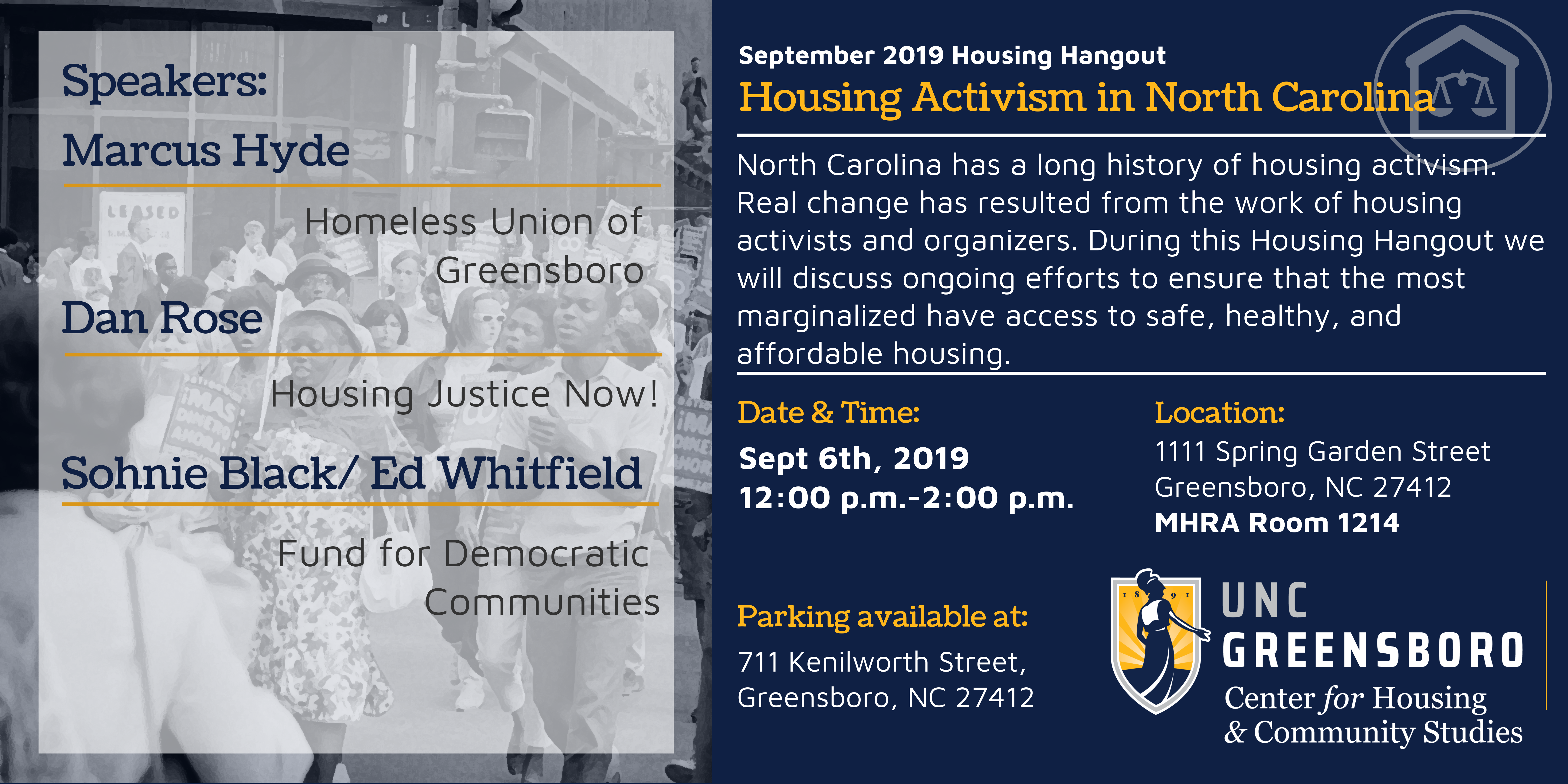 Featured Image for Sept Housing Hangout – Housing Activism in North Carolina