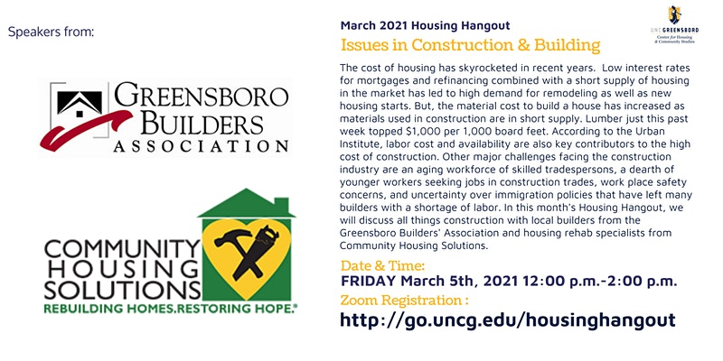 Featured Image for Housing Hangout – Greensboro Builders